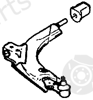  BOGE part 87-039-A (87039A) Control Arm-/Trailing Arm Bush