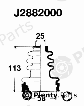  NIPPARTS part J2882000 Bellow Set, drive shaft