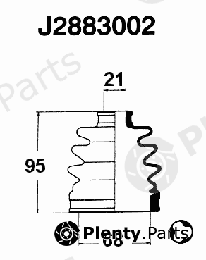 NIPPARTS part J2883002 Bellow Set, drive shaft