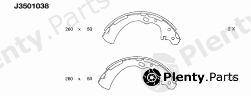  NIPPARTS part J3501038 Brake Shoe Set