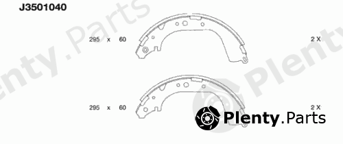  NIPPARTS part J3501040 Brake Shoe Set