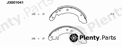  NIPPARTS part J3501041 Brake Shoe Set