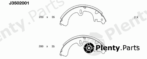  NIPPARTS part J3502001 Brake Shoe Set