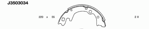  NIPPARTS part J3503034 Brake Shoe Set