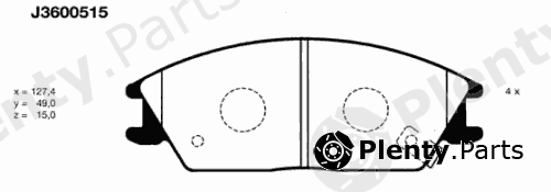  NIPPARTS part J3600515 Brake Pad Set, disc brake