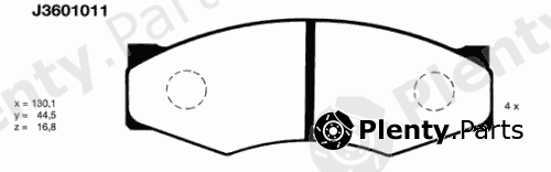  NIPPARTS part J3601011 Brake Pad Set, disc brake