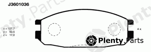  NIPPARTS part J3601036 Brake Pad Set, disc brake