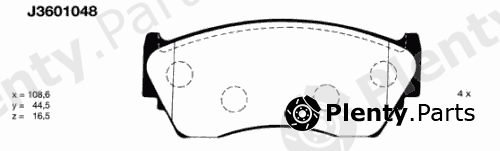  NIPPARTS part J3601048 Brake Pad Set, disc brake