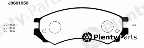  NIPPARTS part J3601050 Brake Pad Set, disc brake