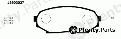  NIPPARTS part J3603037 Brake Pad Set, disc brake