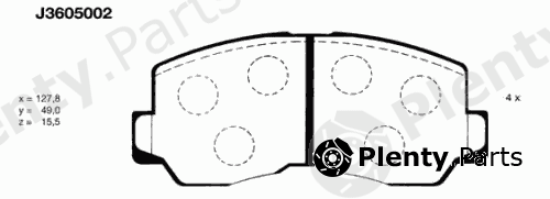  NIPPARTS part J3605002 Brake Pad Set, disc brake