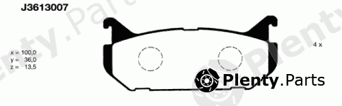  NIPPARTS part J3613007 Brake Pad Set, disc brake