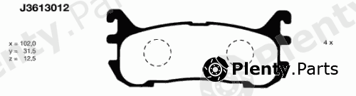  NIPPARTS part J3613012 Brake Pad Set, disc brake