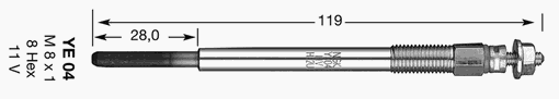  NGK part 1684 Glow Plug