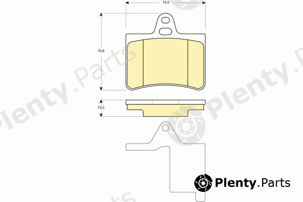  GIRLING part 6114509 Brake Pad Set, disc brake