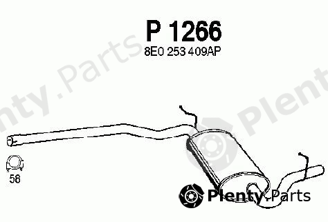  FENNO part P1266 Middle Silencer