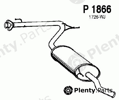  FENNO part P1866 End Silencer