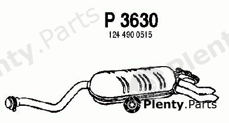  FENNO part P3630 End Silencer