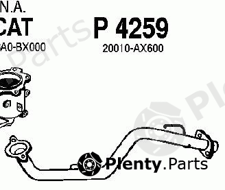  FENNO part P4259 Exhaust Pipe