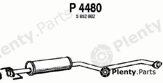  FENNO part P4480 Middle Silencer
