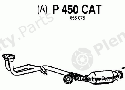  FENNO part P450CAT Catalytic Converter