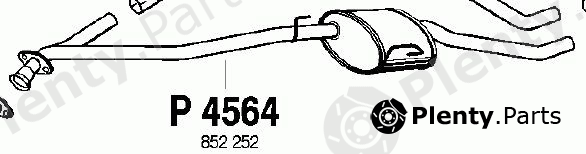  FENNO part P4564 Middle Silencer