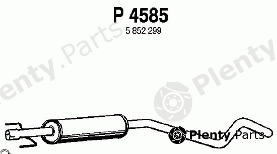 FENNO part P4585 Middle Silencer