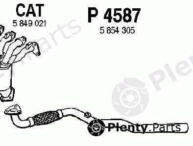  FENNO part P4587 Exhaust Pipe
