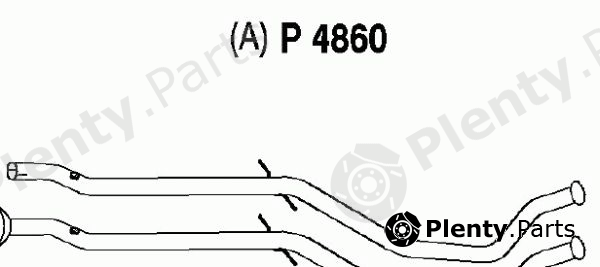  FENNO part P4860 Exhaust Pipe