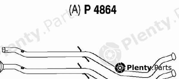  FENNO part P4864 Exhaust Pipe