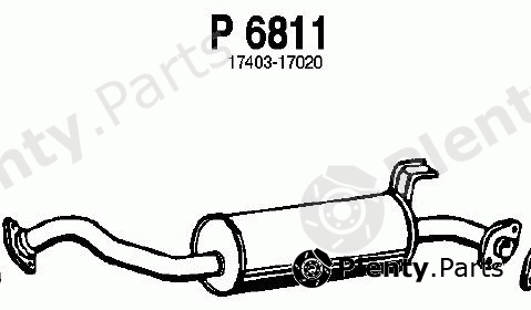  FENNO part P6811 Middle Silencer