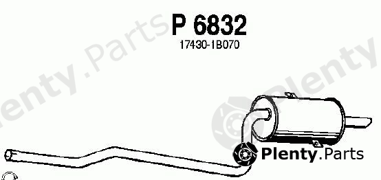  FENNO part P6832 End Silencer