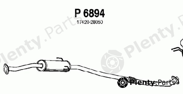  FENNO part P6894 Exhaust Pipe