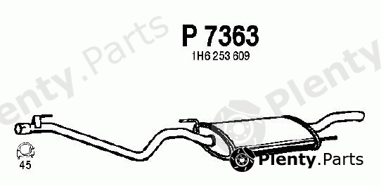  FENNO part P7363 End Silencer