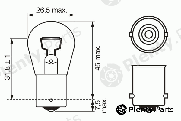 BOSCH part 1987302503 Bulb, stop light
