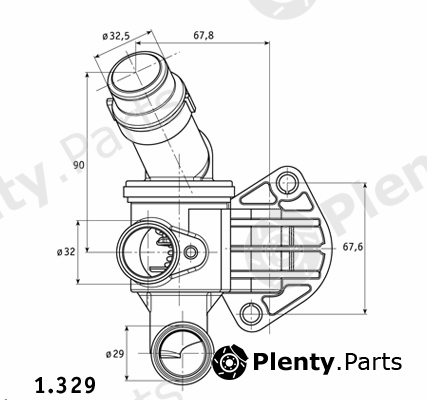  BEHR THERMOT-TRONIK part 1.329.87 (132987) Thermostat, coolant