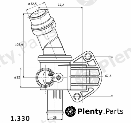  BEHR THERMOT-TRONIK part 1.330.87 (133087) Thermostat, coolant
