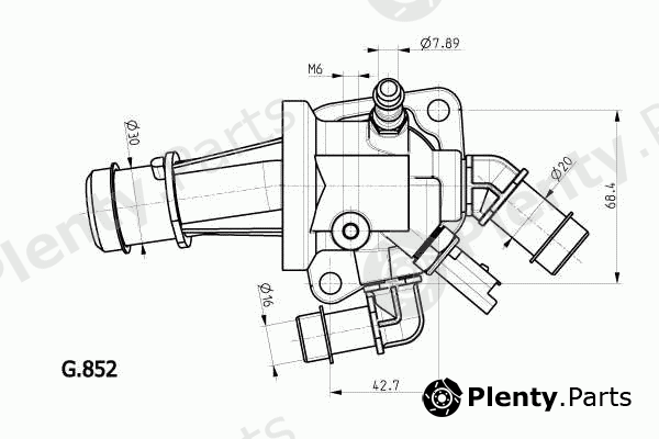  BEHR THERMOT-TRONIK part G.852.88 (G85288) Thermostat, coolant