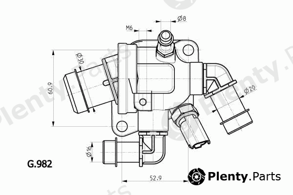  BEHR THERMOT-TRONIK part G.982.88 (G98288) Thermostat, coolant