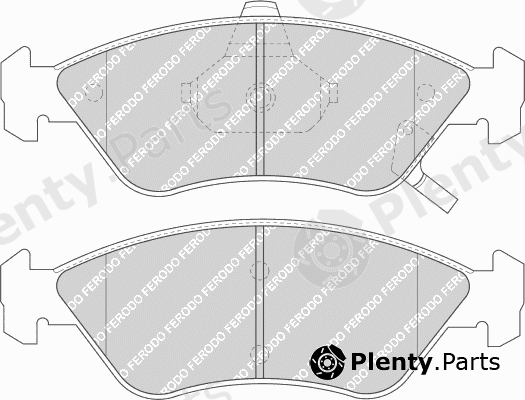  FERODO part FDB1125 Brake Pad Set, disc brake