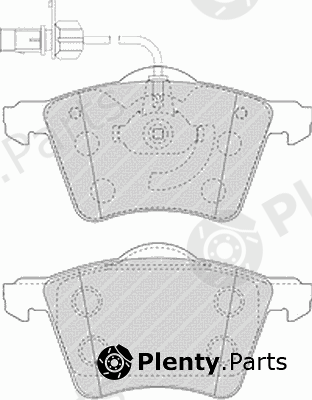  FERODO part FVR1484 Brake Pad Set, disc brake