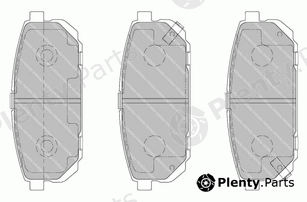  FERODO part FDB1736 Brake Pad Set, disc brake