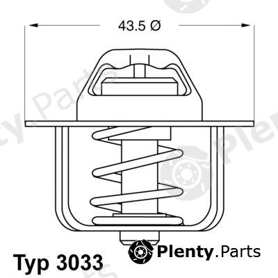  WAHLER part 3033.84 (303384) Thermostat, coolant