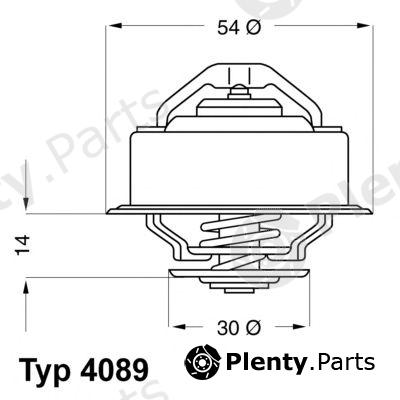  WAHLER part 4089.87 (408987) Thermostat, coolant