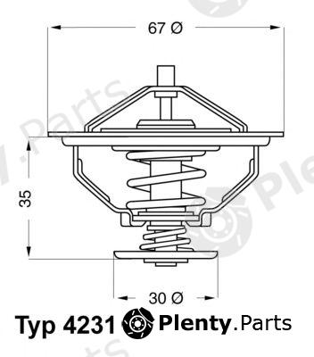  WAHLER part 4231.84D (423184D) Thermostat, coolant