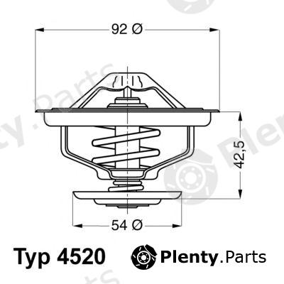  WAHLER part 4520.80D (452080D) Thermostat, coolant