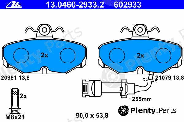  ATE part 13.0460-2933.2 (13046029332) Brake Pad Set, disc brake