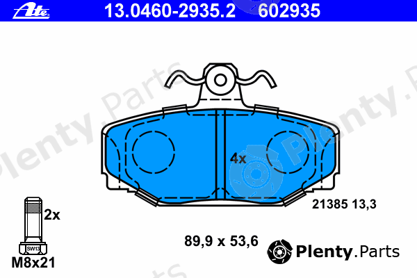  ATE part 13.0460-2935.2 (13046029352) Brake Pad Set, disc brake