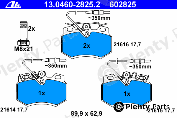  ATE part 13.0460-2825.2 (13046028252) Brake Pad Set, disc brake