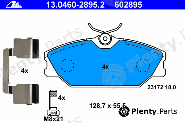  ATE part 13.0460-2895.2 (13046028952) Brake Pad Set, disc brake